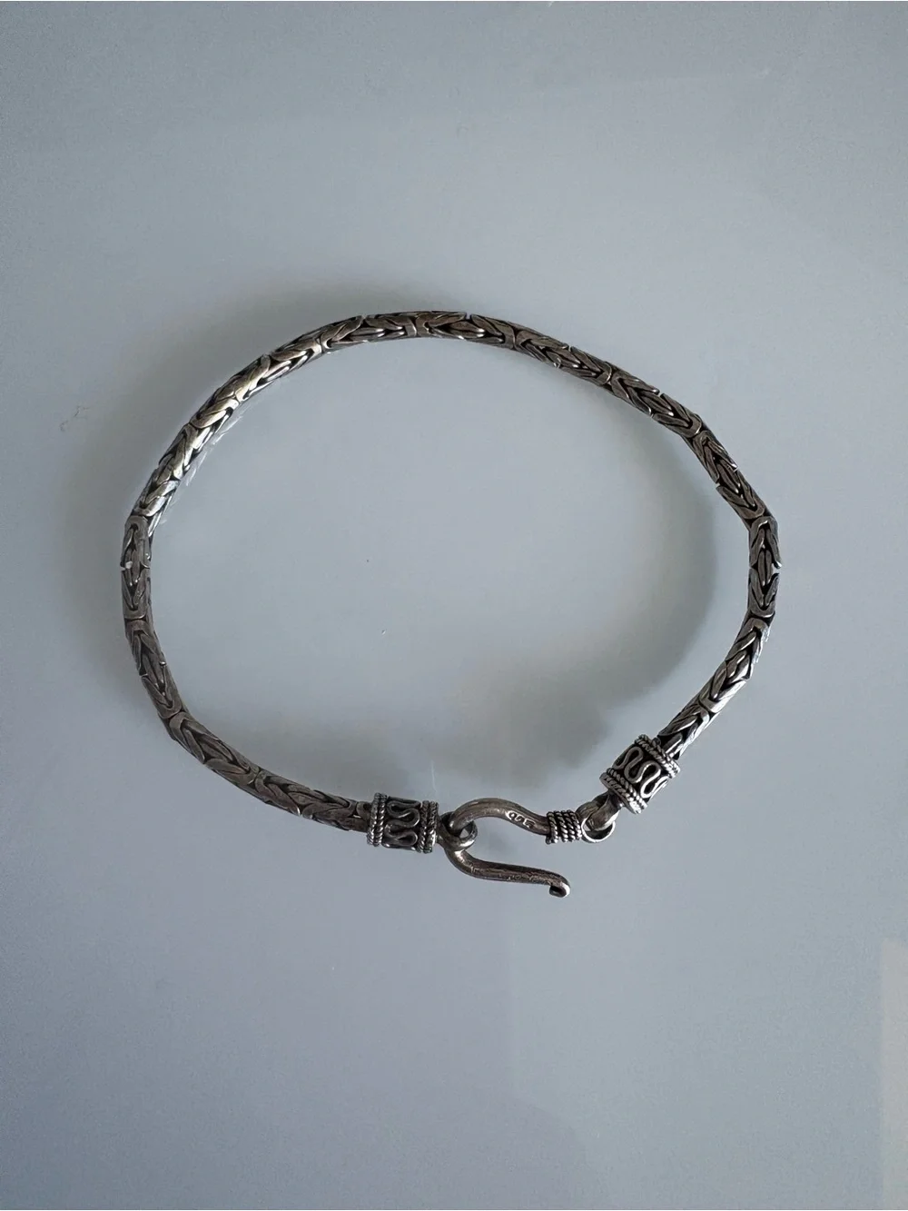 Bali Sterling Silver Byzantine Bracelet - Silver